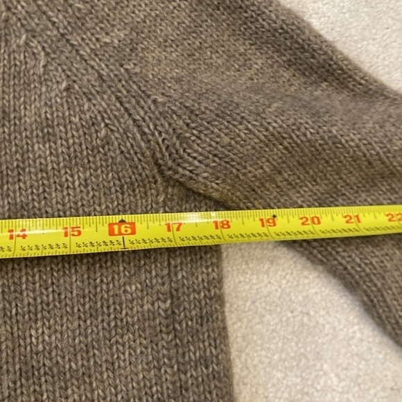 Pam & Gela crew neck wool Sweater Size: petite elbow patches - Picture 7 of 7